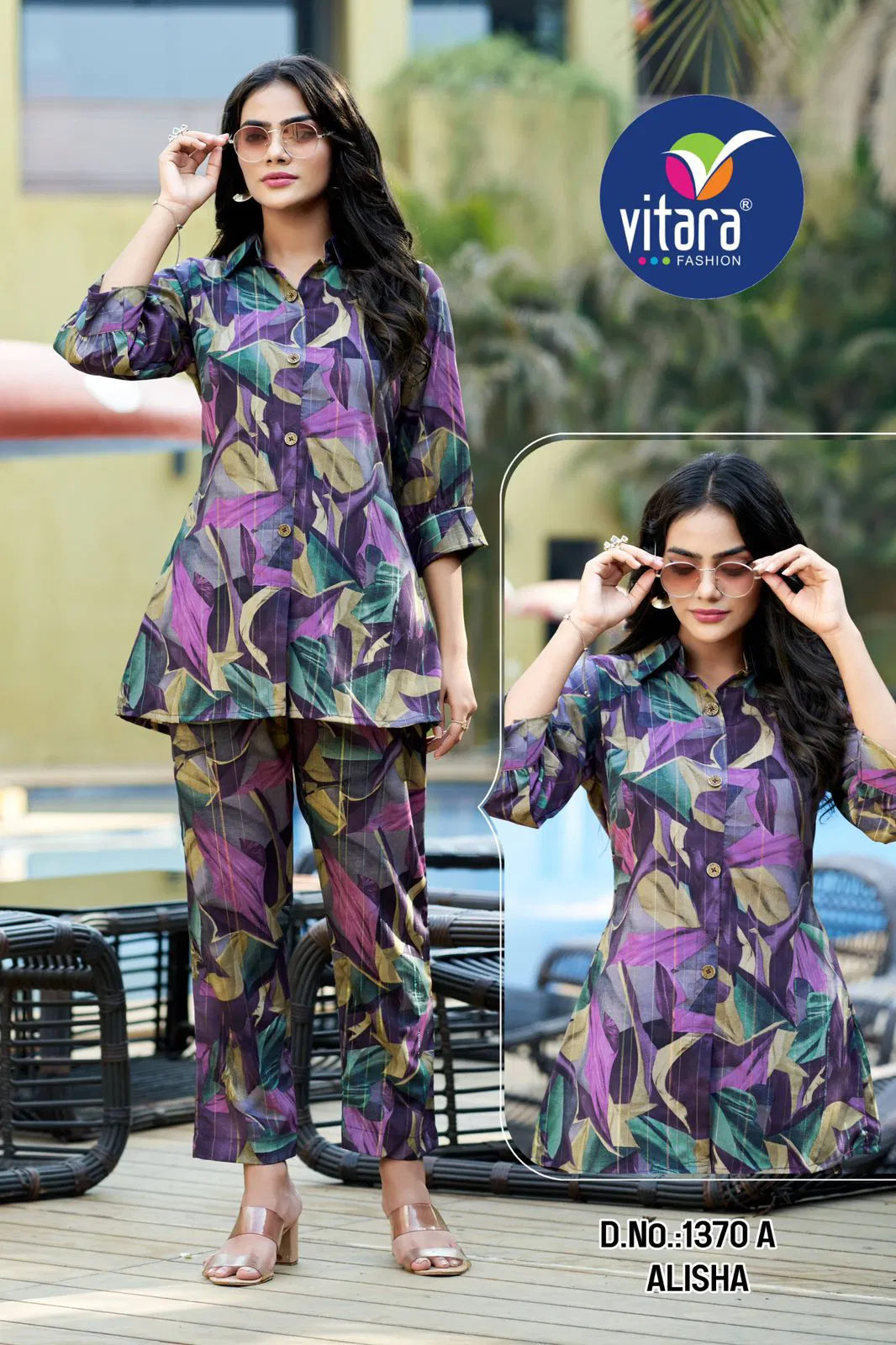 Alisha By Vitara Important Printed Ladies Co Ord Set Suppliers In India